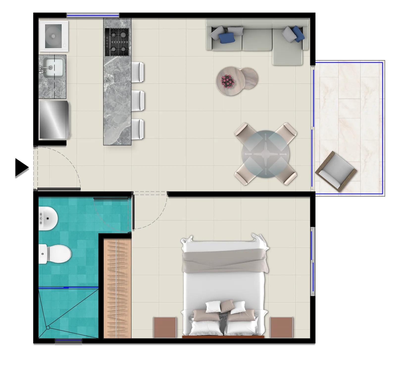 Apartamento Tipo 1 imagen 2
